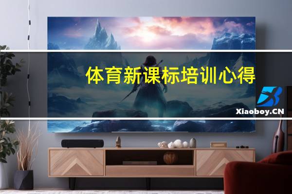 体育新课标培训心得