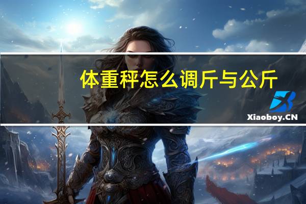 体重秤怎么调斤与公斤