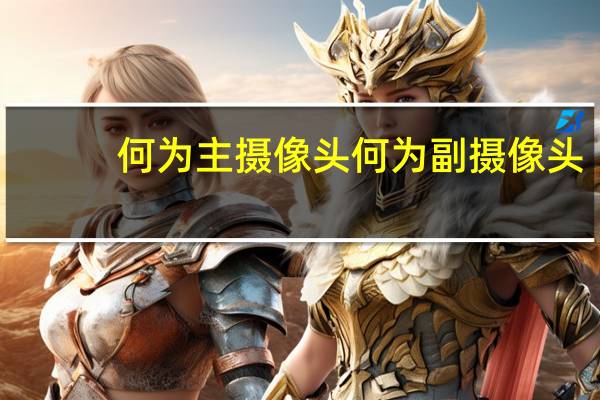 何为主摄像头何为副摄像头