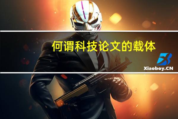 何谓科技论文的载体