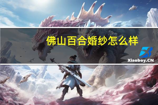 佛山百合婚纱怎么样
