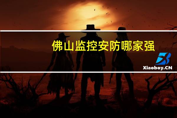 佛山监控安防哪家强
