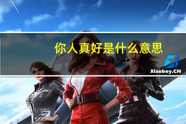 你人真好是什么意思