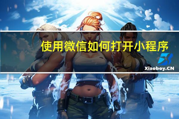 使用微信如何打开小程序