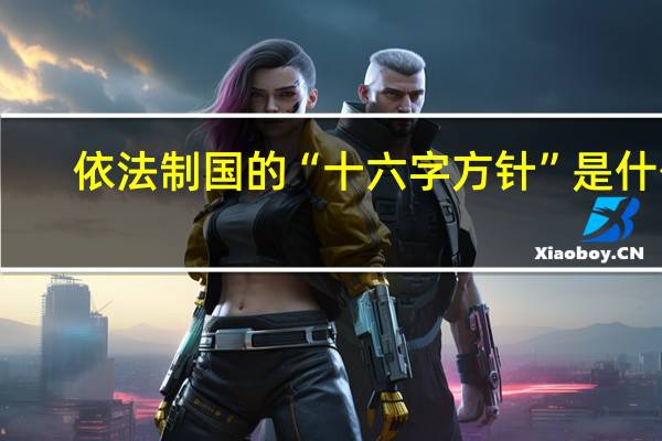 依法制国的“十六字方针”是什么
