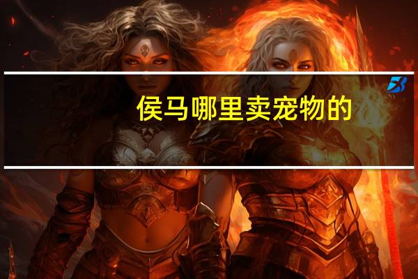侯马哪里卖宠物的