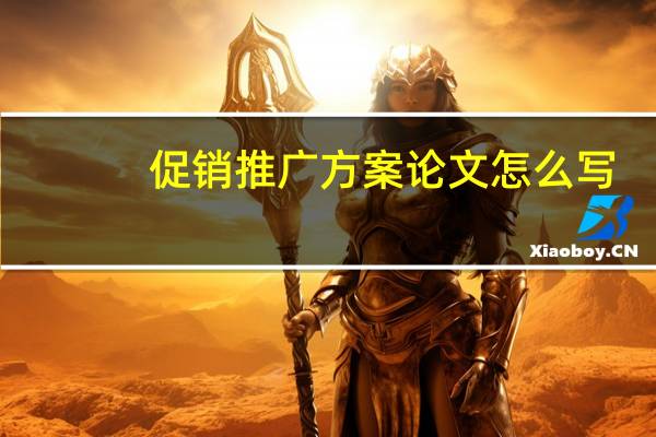 促销推广方案论文怎么写