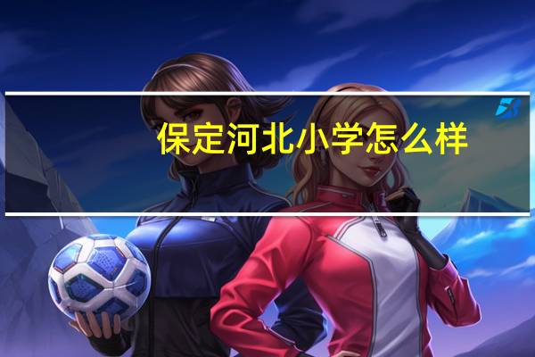 保定河北小学怎么样