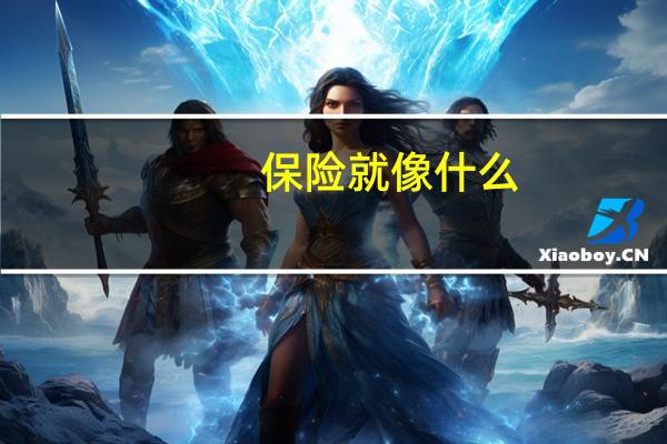 保险就像什么