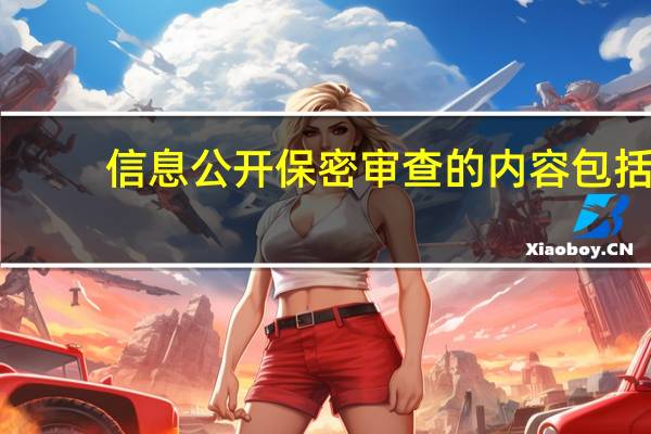 信息公开保密审查的内容包括