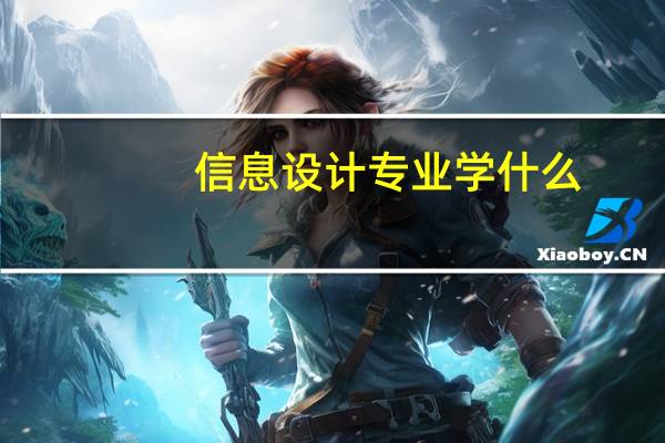 信息设计专业学什么