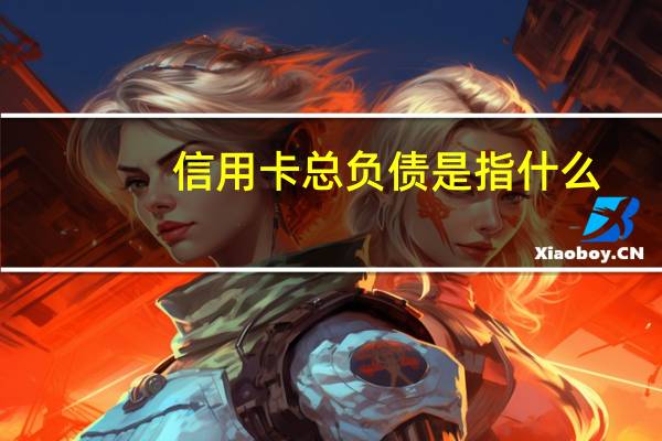 信用卡总负债是指什么