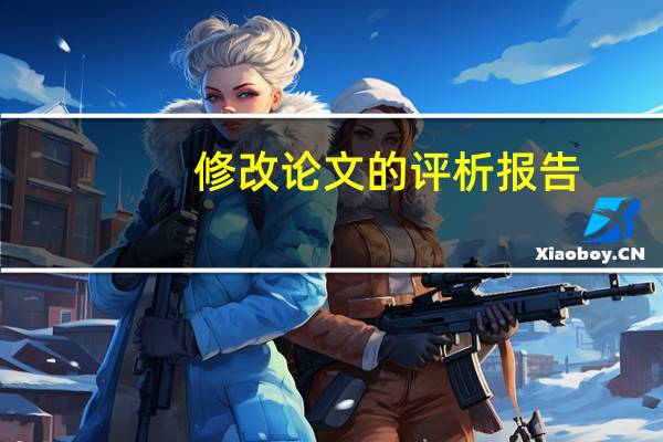 修改论文的评析报告