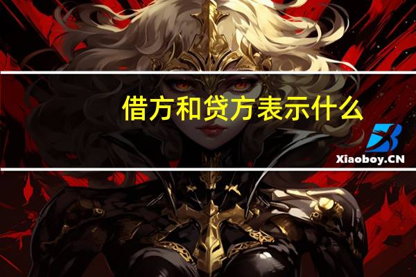 借方和贷方表示什么