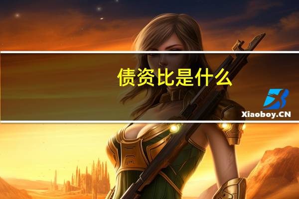 债资比是什么