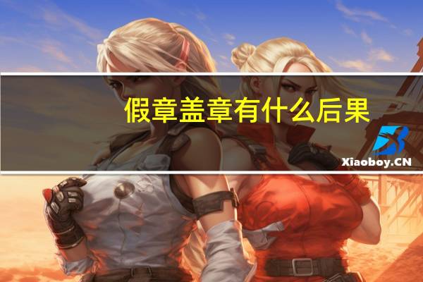 假章盖章有什么后果