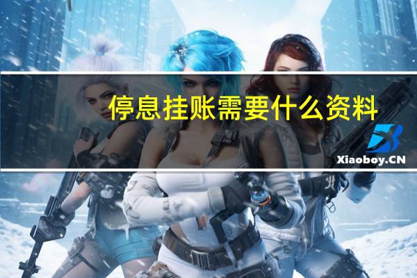 停息挂账需要什么资料