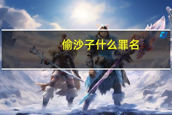 偷沙子什么罪名