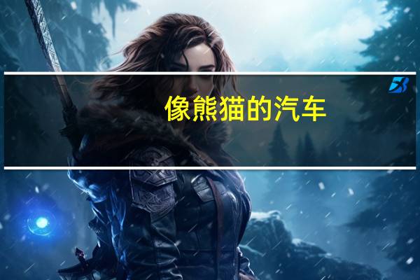 像熊猫的汽车