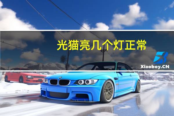 光猫亮几个灯正常