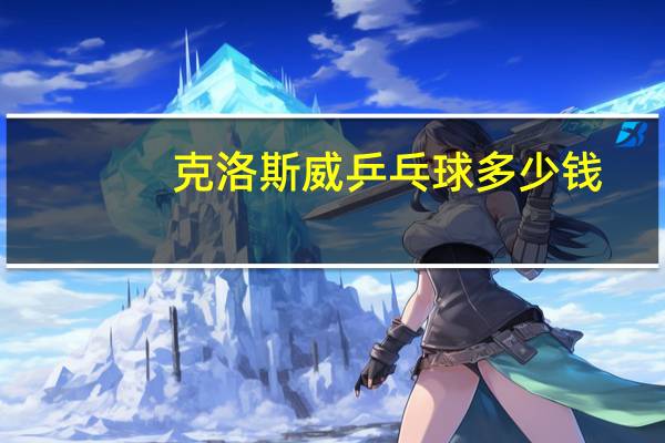 克洛斯威乒乓球多少钱