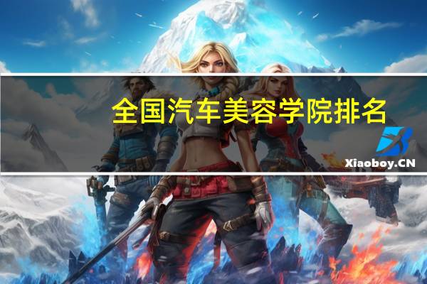 全国汽车美容学院排名