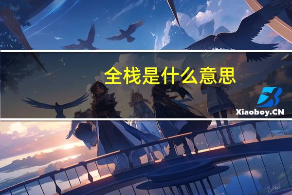 全栈是什么意思