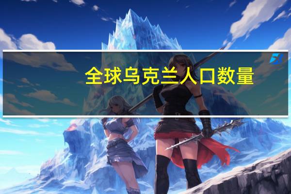 全球乌克兰人口数量
