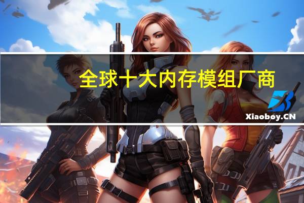 全球十大内存模组厂商