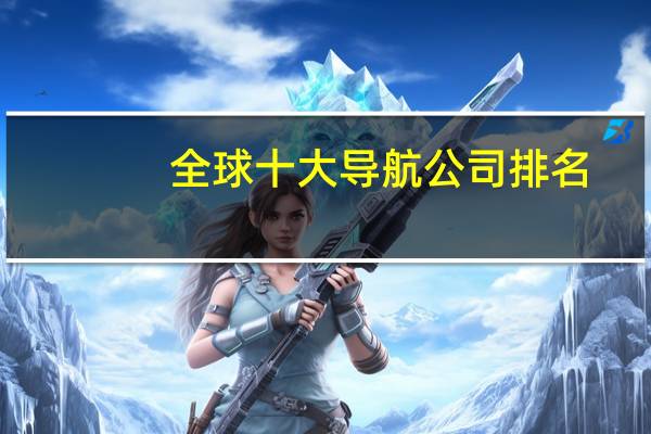全球十大导航公司排名