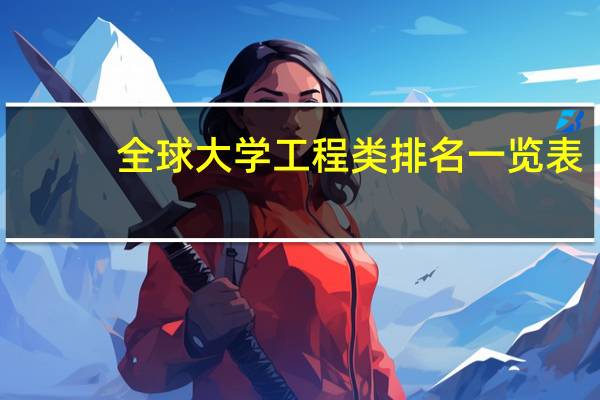 全球大学工程类排名一览表