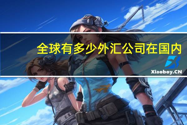 全球有多少外汇公司在国内