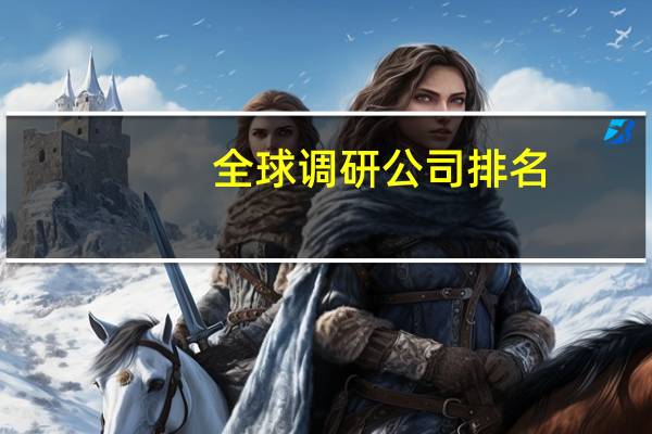 全球调研公司排名