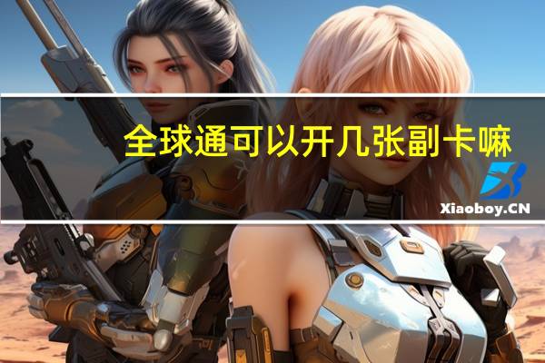 全球通可以开几张副卡嘛