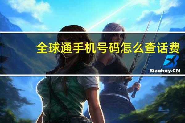 全球通手机号码怎么查话费