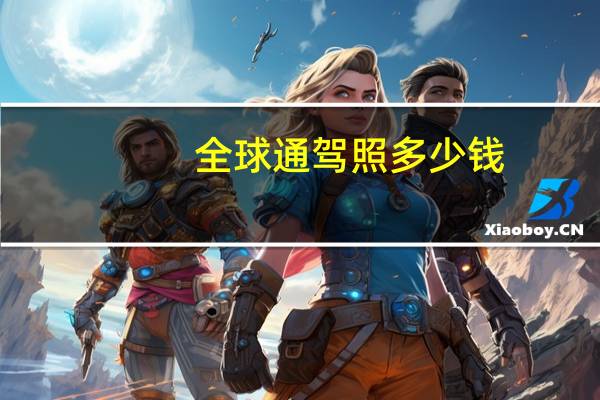 全球通驾照多少钱