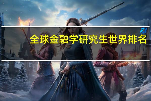 全球金融学研究生世界排名