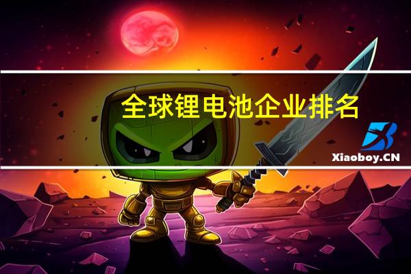 全球锂电池企业排名