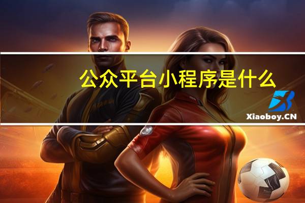 公众平台小程序是什么