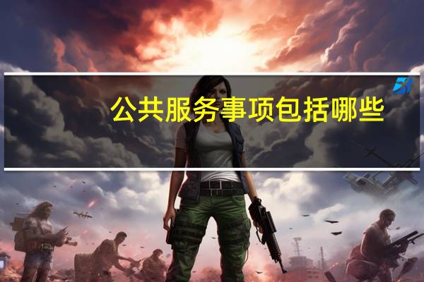 公共服务事项包括哪些