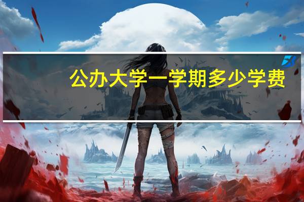 公办大学一学期多少学费