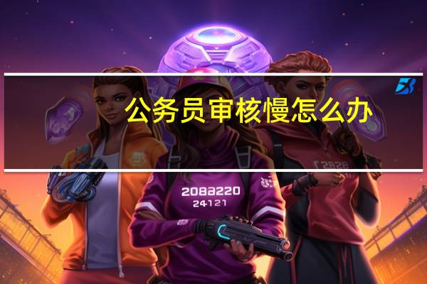 公务员审核慢怎么办