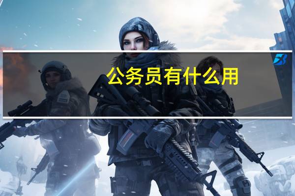 公务员有什么用