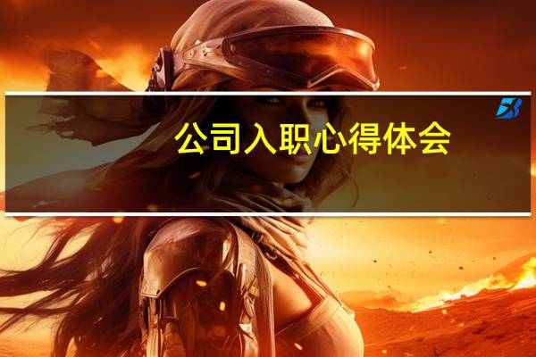 公司入职心得体会