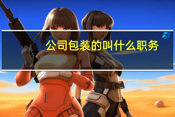 公司包装的叫什么职务