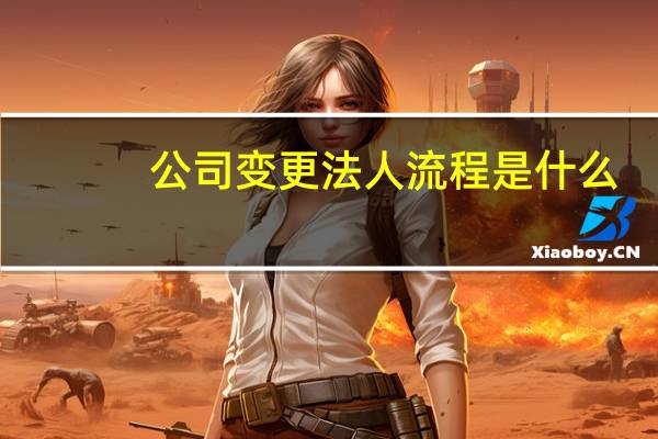 公司变更法人流程是什么