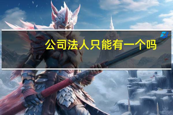 公司法人只能有一个吗
