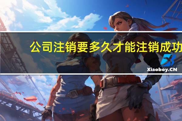 公司注销要多久才能注销成功