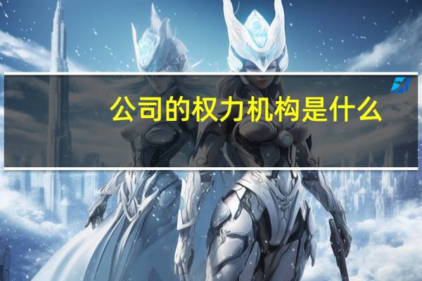 公司的权力机构是什么