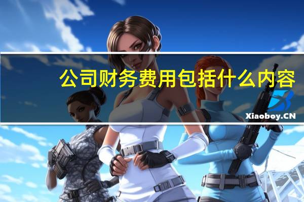 公司财务费用包括什么内容